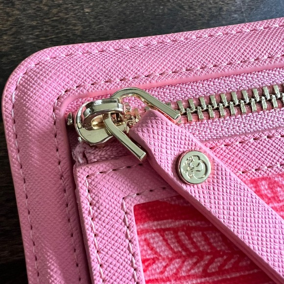 Spartina 449 Deufuskie Island Red Pink Floral Print Wallet Clutch - Picture 8 of 13